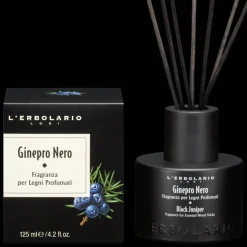 Fragranza per Legni Profumati con Bastoncini Ginepro Nero